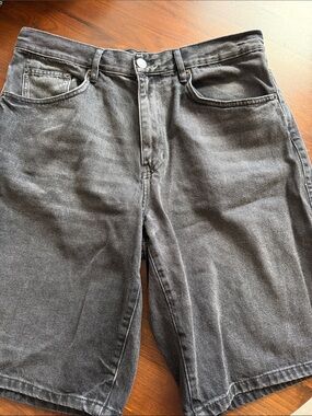 Zara - Men's Gray Denim Shorts - 34